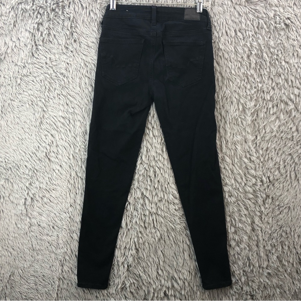 American Eagle Outfitters Jeans 4 Black Next Level Stretch Black Skinny Jegging